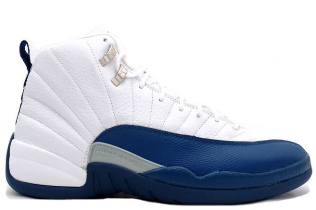 Sale Online Air Jordan 12 (XII) Retro White French Blue Metallic Silver
